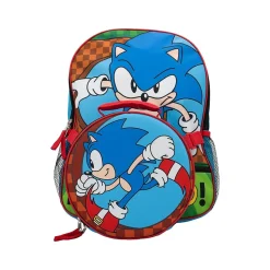 Accessory Innovations Kids' 2-Piece Sonic The Hedgehog Backpack Set, Medium, Multicolor (B24SH58499-ST)