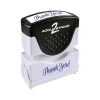 Accu-Stamp 2 Pre-Inked Stamp, "Thank You!", Blue Ink (035630)