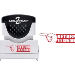 Accu-Stamp 2 Pre-Inked Stamp, "Return to Sender", Red Ink (035631)