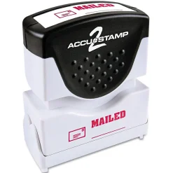 Accu-Stamp Mailed Rectangle, Red Ink, 1 5/8" x 1/2" (COS035586)
