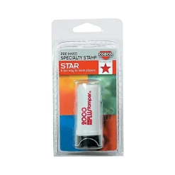 Accu-Stamp Pre-Inked Stamp, Star, Red Ink (030726)