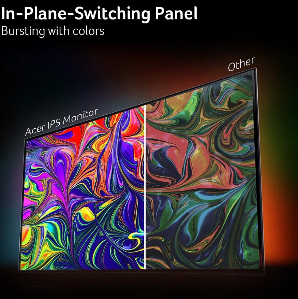 Acer SA240Y G0 23.8" 120 Hz LCD Monitor, Black (SA240Y G0BI)