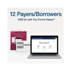 Adams 2024 1098 Mortgage Interest Statement Tax Form with Envelope, 3-Part, 2-Up, Copy A, B, C, 12/Pack (STAX1098-24)