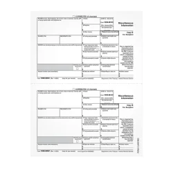 Adams 2024 1099-MISC Copy B Laser Tax Forms, 50/Pack (LMISCREC-S)