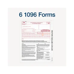 Adams 2024 1099-MISC Tax Form with e-files and Access to Adams Tax Forms Helper, 4-Part, 2-Up, Copy A, 1, B, 2, 50/Pack
