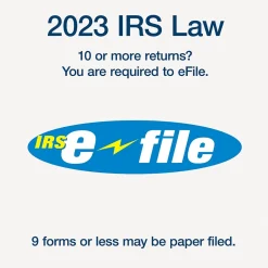 Adams 2024 1099-MISC Tax Form with e-files and Access to Adams Tax Forms Helper, 4-Part, 2-Up, Copy A, 1, B, 2, 50/Pack