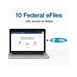 Adams 2024 1099-NEC Tax Form with 10 e-files, 4-Part, 3-Up, Copy A, 1, B, 2, 50/Pack (STAX550NEC-24)