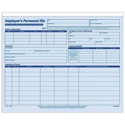 Adams 1 Part Employee Personal Files, 20/Pack (9287ABF)