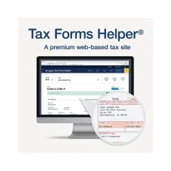 Adams 2024 1099-R Tax Form with Access to Adams Tax Forms Helper, 5-Part, 2-Up, Copy A, 1, B, 2, 10/Pack (STAX5R-24)