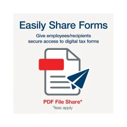 Adams 2024 1099-R Tax Form with Access to Adams Tax Forms Helper, 5-Part, 2-Up, Copy A, 1, B, 2, 10/Pack (STAX5R-24)