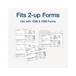 Adams 2024 Self-Seal Security-Tinted Double-Window 1099 Tax Envelope, 9