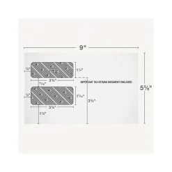 Adams 2024 Self-Seal Security-Tinted Double-Window 1099 Tax Envelope, 9
