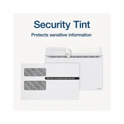 Adams 2024 Self-Seal Security-Tinted Double-Window 1099 Tax Envelope, 9