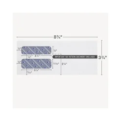 Adams 2024 Self-Seal Security-Tinted Double-Window 1099 Tax Envelope, 8.75