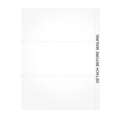 Adams 2024 W-2 or 1099 Blank 3-up Laser/Inkject Tax Forms, 102/pack (LB1099NB34)