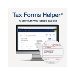 Adams 2024 W-2 Tax Form with Self-Seal Envelopes and Access to Tax Forms Helper, 6-Part, 2-Up, Copy A, 1, B, C, 2, D, 12/Pack