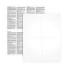 Adams 2024 W-2 4-up Employee Copy Blank Front with Copy B&C Backers, Laser/Inkject Tax Forms, 100 sheets/pack (LW24UPB100)