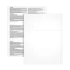 Adams 2024 W-2 3-up Employee Copy Blank Front with Copy B Backers, 100 sheets/pack (LW23UPALTB100)
