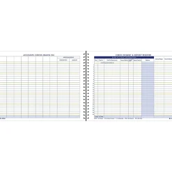 Adams® Check, Payment and Deposit Register Journal, Ruled, Blue (AFR60)