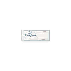 Adams® Gift Certificates, Two Color Design, 25/Pack (GFTC1)