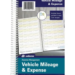 Adams Mileage Records, 5.25" x 8.5", 24 Sets/Book (AFR12)