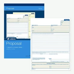 Adams 2-part carbonless Proposal Book, 8 3/8