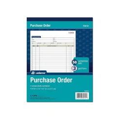 Adams 3-Part Carbonless Purchase Order, 10.69