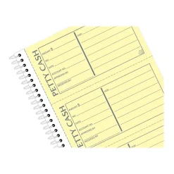 Adams 2-Part Petty Cash Carbonless Receipts Book, 2.75