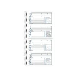 Adams Phone Message Pad, 5.5" x 11", Ruled, White, 100 Sheets/Pad (SC1154R)