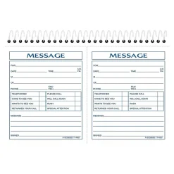 Adams Phone Message Pad, 5.5" x 8.5", Ruled, White, 100 Sheets/Pad (SC5805D)