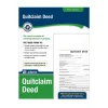 Adams Quitclaim Deed, Form and Instructions, 8.5" x 11", 4 Sets/Book (LF298)