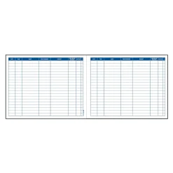Adams Record Book, 8 Columns, 11" x 8.5", White, 50 Sheets/Book (S1185)