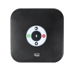 Adesso 360° Xtream S8 Conference Call Bluetooth/Wired Speaker with Microphone and USB 3.0 Hubs, Black
