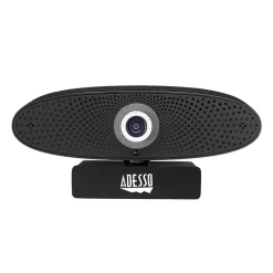 Adesso CyberTrack C100 HD 3840 x 2160 Webcam, 8 Megapixel, Black (Cybertrack C100)