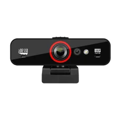 Adesso CyberTrack F1 HD 1920 x 1080 Webcam, 2.1 Megapixel, Black (CyberTrack F1)