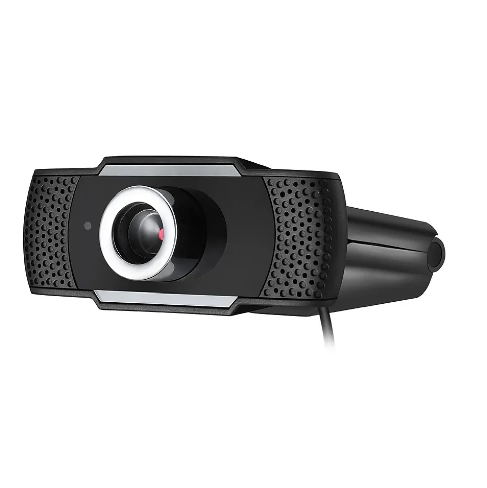Adesso CyberTrack HD 1920 x 1080 USB Webcam with Built-in Microphone, TAA Compliant, 2.1 Megapixels, Black (CyberTrack H4-TAA)