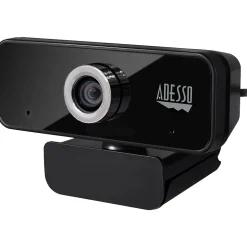 Adesso CyberTrack HD 3840x2160 Webcam, 8 Megapixels, Black (CYBERTRACK6S)