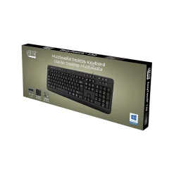 Adesso EasyTouch Wired Keyboard, Black (AKB-132HB)