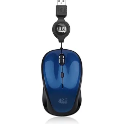 Adesso iMouse S8L Ambidextrous Optical USB Mouse, Blue/Black (IMOUSE S8L)