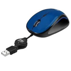 Adesso iMouse S8L Ambidextrous Optical USB Mouse, Blue/Black (IMOUSE S8L)