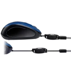Adesso iMouse S8L Ambidextrous Optical USB Mouse, Blue/Black (IMOUSE S8L)