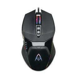 Adesso iMouse X5 Illuminated Seven-Button Gaming Mouse, USB 2.0, Left/Right Hand Use, Black