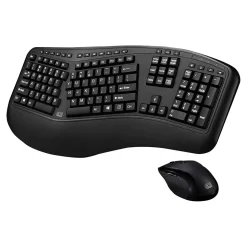 Adesso Tru-Form Media 1500 Wireless Keyboard & Mouse, Black (RT1715)