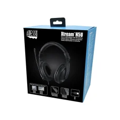 Adesso Xtream Stereo Headset, Over-the-Head, Black (XTREAMH5U)