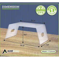 AdirHome Acrylic Laptop/Monitor Stand, Clear (516-CLR)