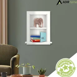 AdirHome 1-Shelf Recessed Wall Mount Shelf, 19