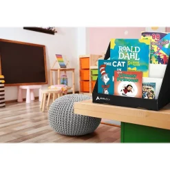 AdirOffice Cardboard 3-Tier Bookshelf, Black (505-01-BLK)