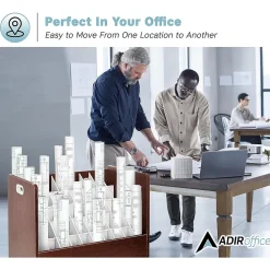 AdirOffice 50-Slot Mobile Roll File, 28.5