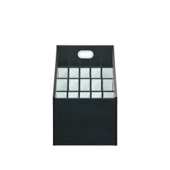 AdirOffice Vertical File Cabinet, 22.24"H x 15.55"W x 15.55"D, Black (ADI627-WBLK)