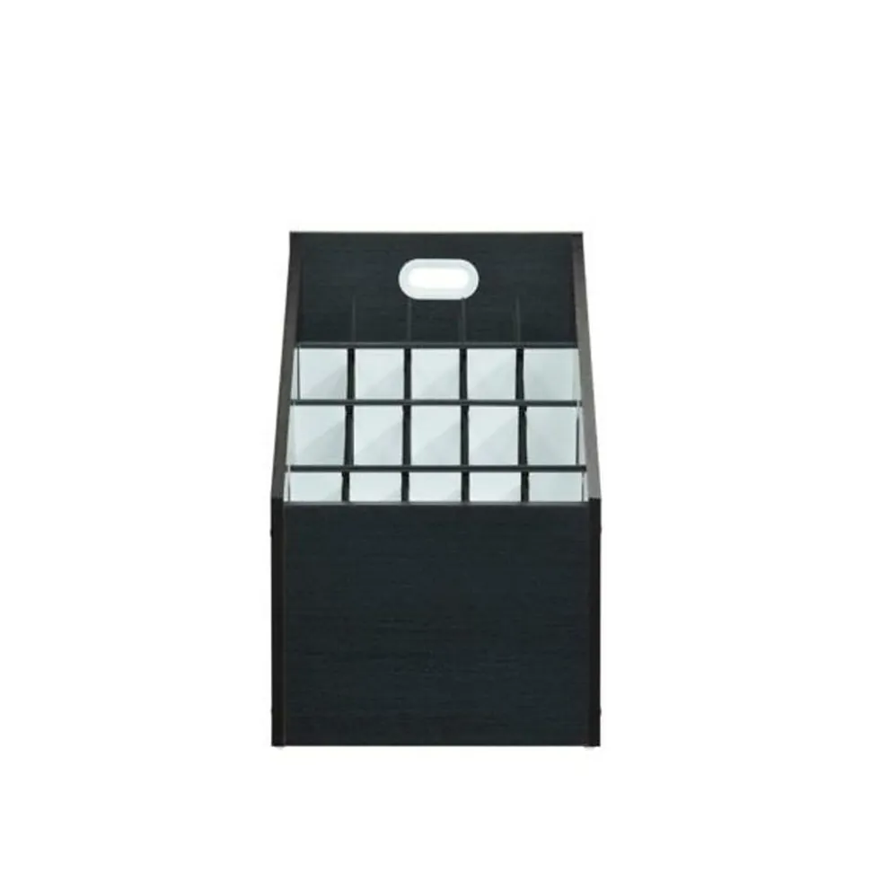 AdirOffice Vertical File Cabinet, 22.24"H x 15.55"W x 15.55"D, Black (ADI627-WBLK)